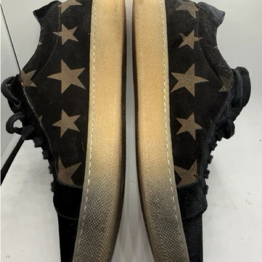 Jared Lang Black Star Pattern Sneakers